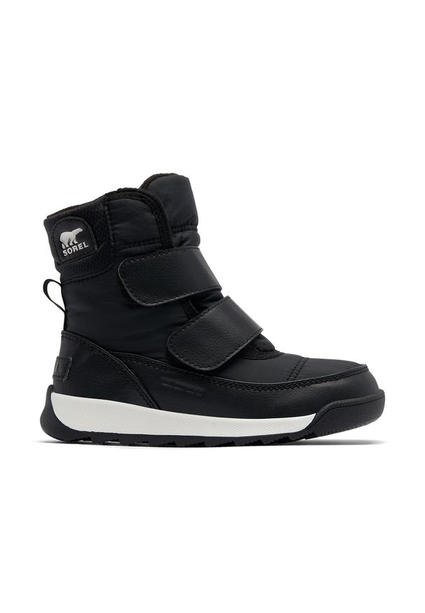 sorel - Śniegowce juniorskie Sorel Whitney II Strap WP. Kolor: czarny