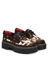 Tommy Jeans Półbuty Archive '01 Calf Hair EN0EN03004 Brązowy. Kolor: brązowy. Materiał: skóra, zamsz #6