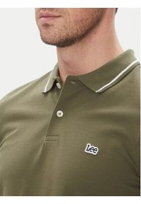 Lee Polo Pique 112363855 Zielony Regular Fit. Typ kołnierza: polo. Kolor: zielony. Materiał: bawełna #3