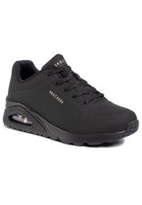 skechers - Skechers Sneakersy Uno-Stand On Air 73690/BBK Czarny. Kolor: czarny. Materiał: skóra #5