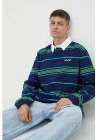 Levi's® - Levi's longsleeve bawełniany wzorzysty. Okazja: na spotkanie biznesowe. Materiał: bawełna. Długość rękawa: długi rękaw. Długość: krótkie. Styl: biznesowy #1