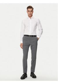 Calvin Klein Koszula K10K113164 Biały Slim Fit. Kolor: biały. Materiał: bawełna #4
