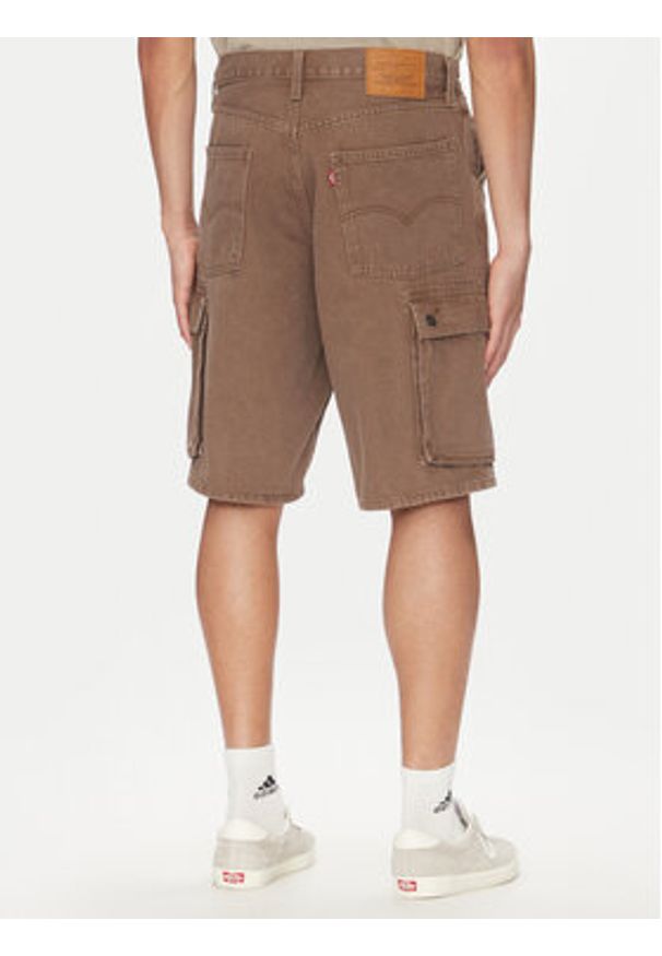 Levi's® Szorty jeansowe 478™ 001GU-0003 Brązowy Baggy Fit. Kolor: brązowy. Materiał: bawełna