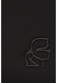 Karl Lagerfeld - KARL LAGERFELD Czarny plecak męski Kameo. Kolor: czarny. Styl: casual, elegancki #3