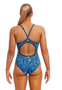 FUNKITA - Strój kąpielowy damski jednoczęściowy na basen plażę Funkita. Kolor: niebieski