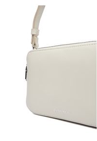 Calvin Klein Torebka Webbing Double Strap Camera Bag LV04F3165G Biały. Kolor: biały. Materiał: skórzane #5