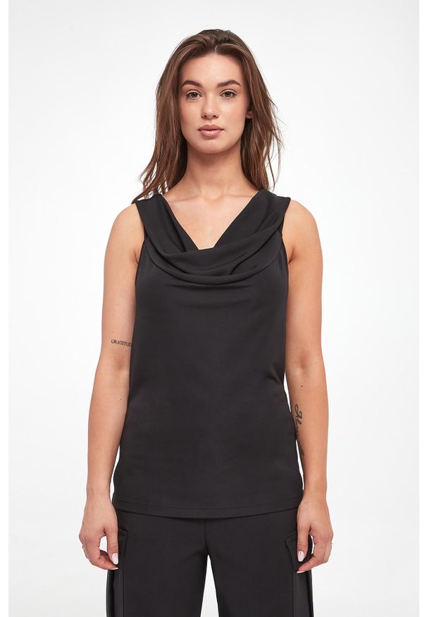 Twinset Milano - Top damski drapowany TWINSET