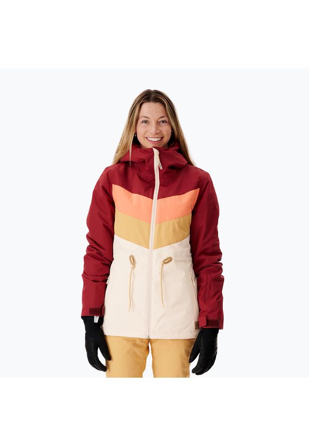 Kurtka snowboardowa damska Rip Curl Rider Betty. Kolor: beżowy, czarny, wielokolorowy. Sezon: zima. Sport: snowboard