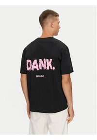 Hugo T-Shirt Danckugo 50517645 Czarny Relaxed Fit. Kolor: czarny. Materiał: bawełna #4