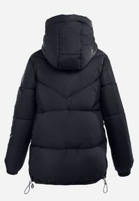 Born2be - Granatowa Kurtka Pikowana z Kapturem Lannea. Typ kołnierza: kaptur. Kolekcja: plus size. Kolor: niebieski. Materiał: jeans. Długość rękawa: długi rękaw. Długość: długie #7