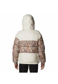 columbia - Kurtka Zimowa Pikowana Damska Columbia Pike Lake II Insulated. Kolor: biały, beżowy. Materiał: puch. Sezon: zima. Sport: turystyka piesza
