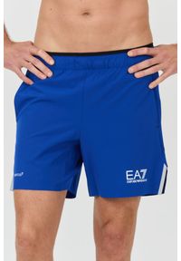 EA7 Emporio Armani - EA7 Niebieskie męskie kąpielówki Bermudas, Rozmiar XL. Kolor: niebieski #2