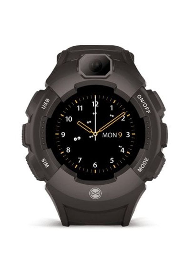 Smartwatch FOREVER Kids Care Me KW-400 Grafitowy. Rodzaj zegarka: smartwatch. Kolor: szary