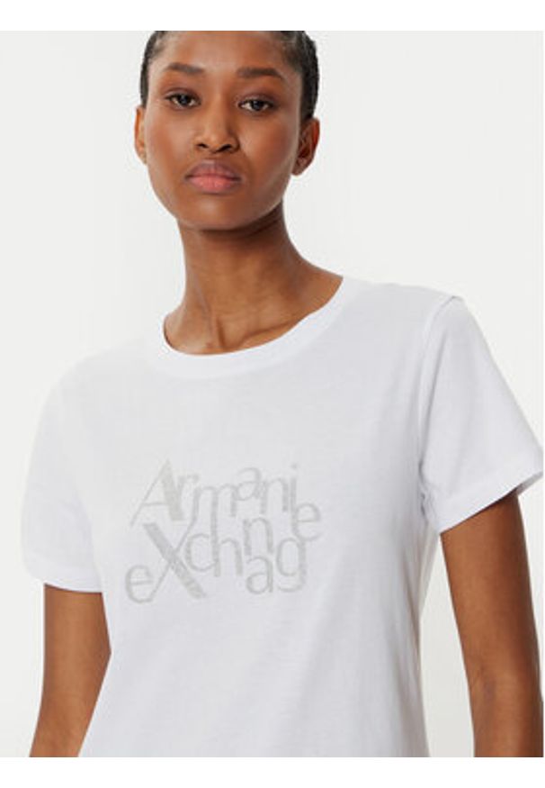 Armani Exchange T-Shirt XW000109 AF10359 U0002 Biały Regular Fit. Kolor: biały. Materiał: bawełna
