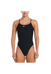 Nike Hydrastrong Multi Graphic Regulowany Strój Kąpielowy - Czarny - Rozmiar 38. Kolor: czarny