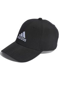 Adidas - Czapka adidas Sportswear Embroidered Logo Lightweight Baseball IB3244 - czarna. Kolor: czarny. Materiał: tkanina, poliester. Sezon: lato. Styl: casual, klasyczny #1