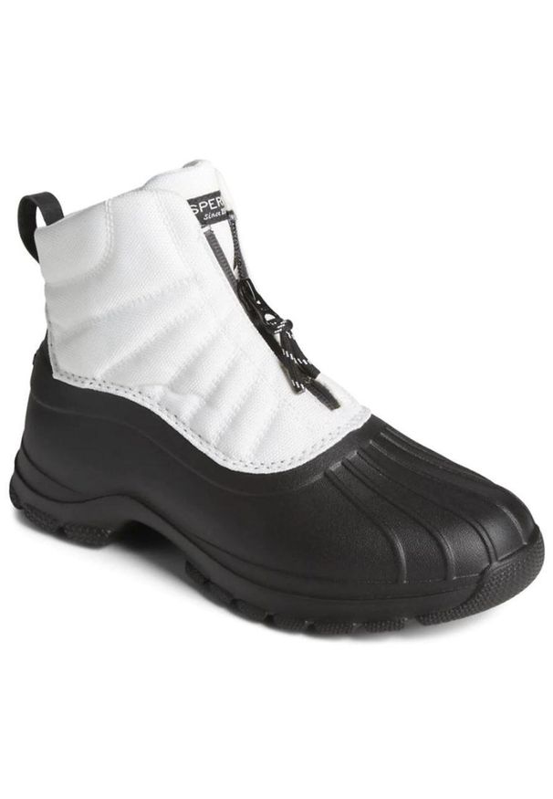 Sperry - SPERRY SeaCycled™ Duck Float Zip – damskie wodoodporne botki. Zapięcie: zamek. Kolor: wielokolorowy, biały