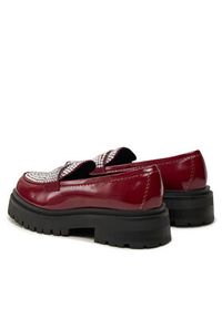 Steve Madden Loafersy Longhaul SM11003448 Bordowy. Kolor: czerwony. Materiał: skóra