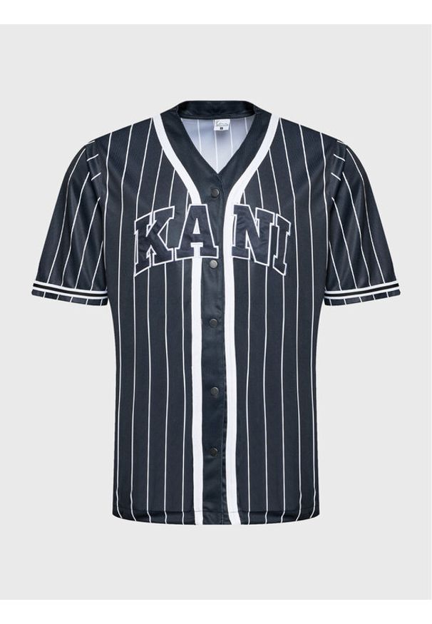 Karl Kani T-Shirt Serif Pinstripe Baseball 6033360 Czarny Relaxed Fit. Kolor: czarny. Materiał: syntetyk
