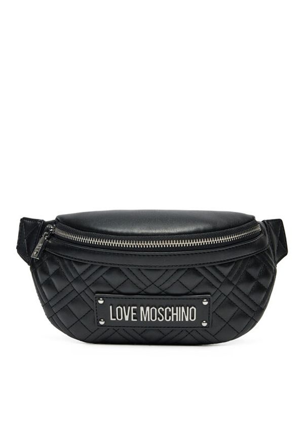 Love Moschino - LOVE MOSCHINO Saszetka nerka JC4003PP1MLA000B Czarny. Kolor: czarny. Materiał: skóra