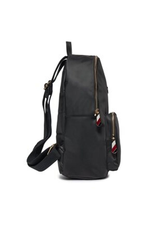 TOMMY HILFIGER - Tommy Hilfiger Plecak Poppy AW0AW15641 Czarny. Kolor: czarny. Materiał: nylon, materiał