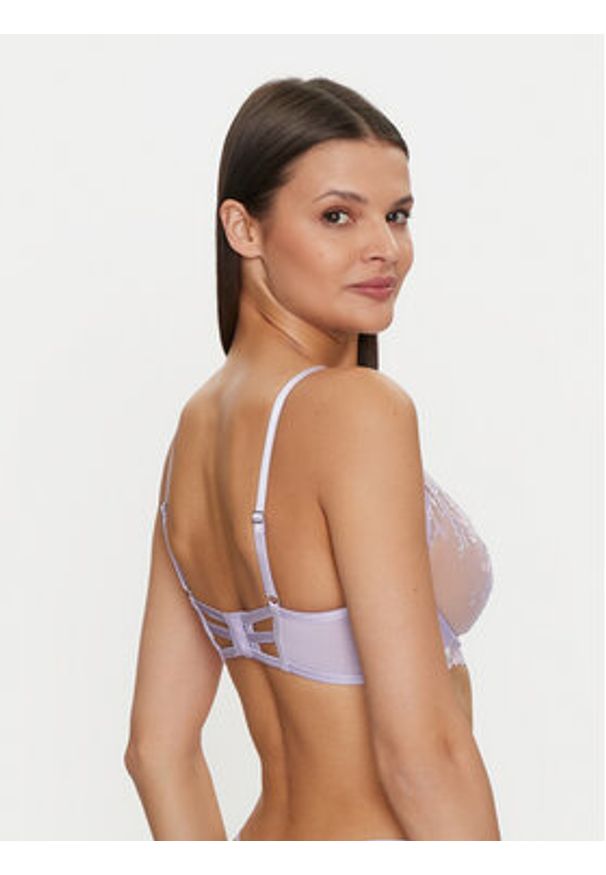 Hunkemöller Biustonosz z fiszbiną Lillia 205399 Fioletowy. Kolor: fioletowy. Materiał: syntetyk