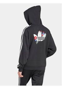 Adidas - adidas Bluza Graphics Floral IU2515 Czarny Loose Fit. Kolor: czarny. Materiał: bawełna #6