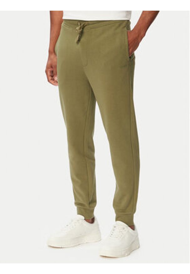 Hugo - HUGO Dres Dapo Dayote 50492581 Zielony ciemny Relaxed Fit. Kolor: zielony. Materiał: bawełna