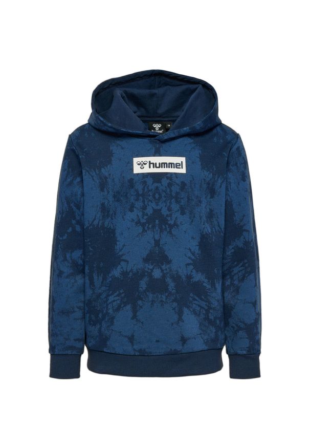 Bluza z kapturem dla dzieci Hummel Jump AOP. Typ kołnierza: kaptur. Kolor: niebieski. Sezon: zima