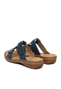 Rieker Klapki CEO-628P9-14 Granatowy. Kolor: niebieski. Materiał: skóra #2