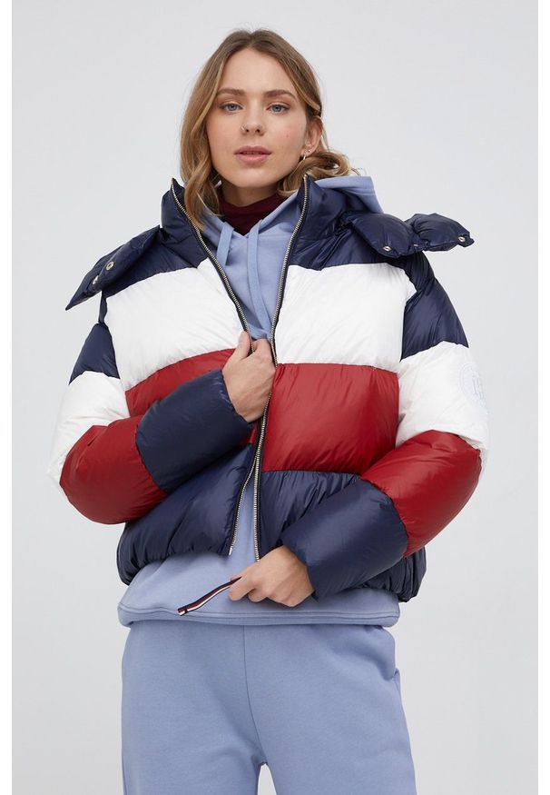 TOMMY HILFIGER - Tommy Hilfiger Kurtka puchowa damska zimowa. Okazja: na co dzień. Materiał: puch. Sezon: zima. Styl: casual