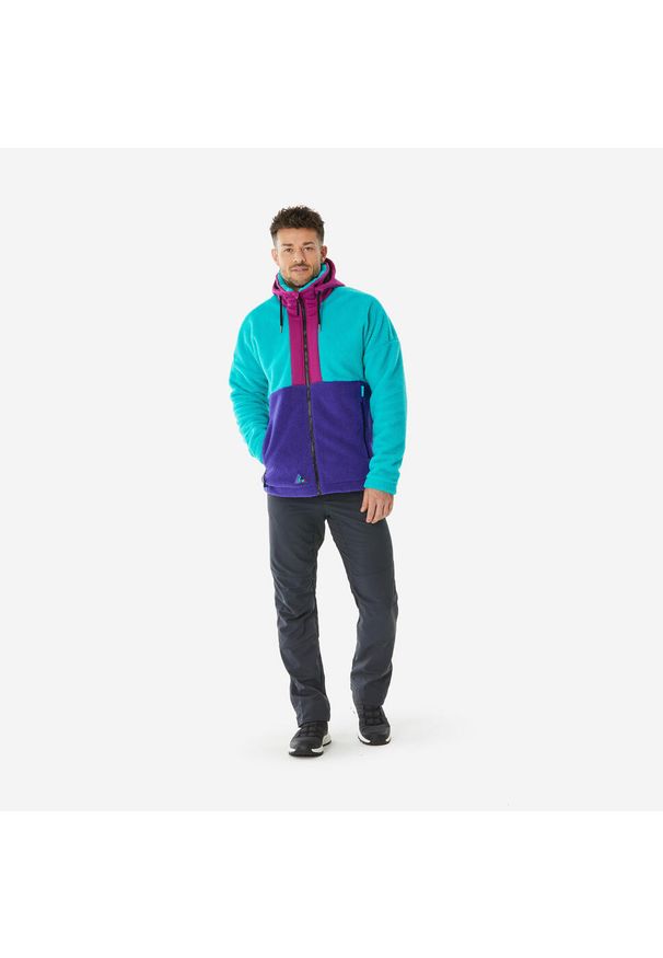 quechua - Spodnie turystyczne męskie Quechua SH100 Warm. Kolor: szary. Materiał: materiał, tkanina. Sezon: zima, lato. Sport: turystyka piesza