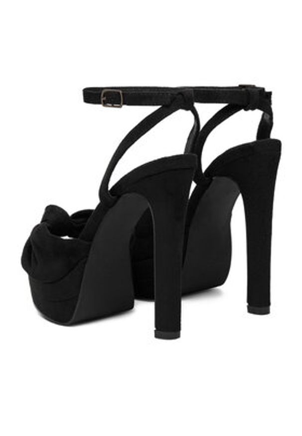 DeeZee Sandały MAYA BLACK SU Czarny. Kolor: czarny. Materiał: materiał