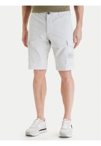 Napapijri Szorty materiałowe N-Horton NP0A4HOS Szary Regular Fit. Kolor: szary. Materiał: bawełna #1