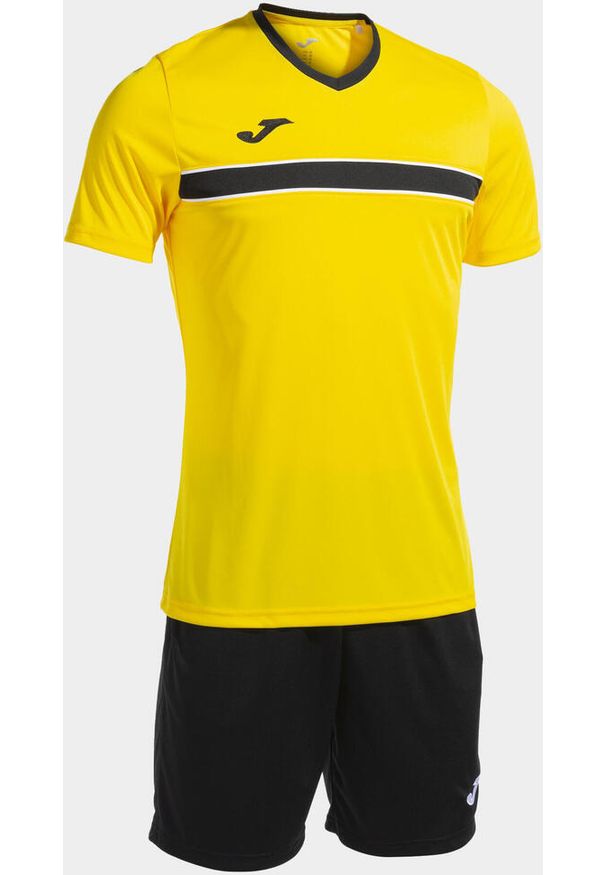 Zestaw Sportowy Joma Victory Żółty L - Oddychający i Trwały. Kolor: czarny, żółty, wielokolorowy. Sport: piłka nożna