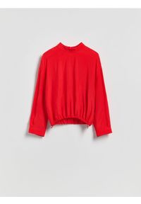 Reserved - Wiskozowa bluzka - czerwony. Kolor: czerwony. Materiał: wiskoza #1