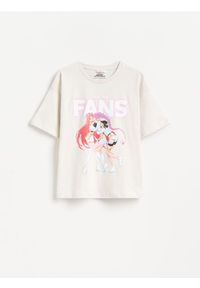 Reserved - T-shirt Kpop Demon Hunters™ - jasnoszary. Kolor: szary. Materiał: bawełna #1