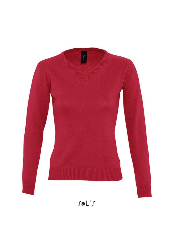 SOL'S - Sweter damski Sol's Galaxy. Kolor: czerwony. Materiał: polar. Sezon: zima