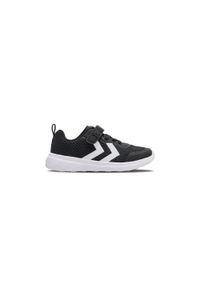 Sneakersy dla dzieci Hummel Actus Recycled. Okazja: na uczelnię. Kolor: czarny. Materiał: materiał. Szerokość cholewki: normalna. Sport: joga i pilates