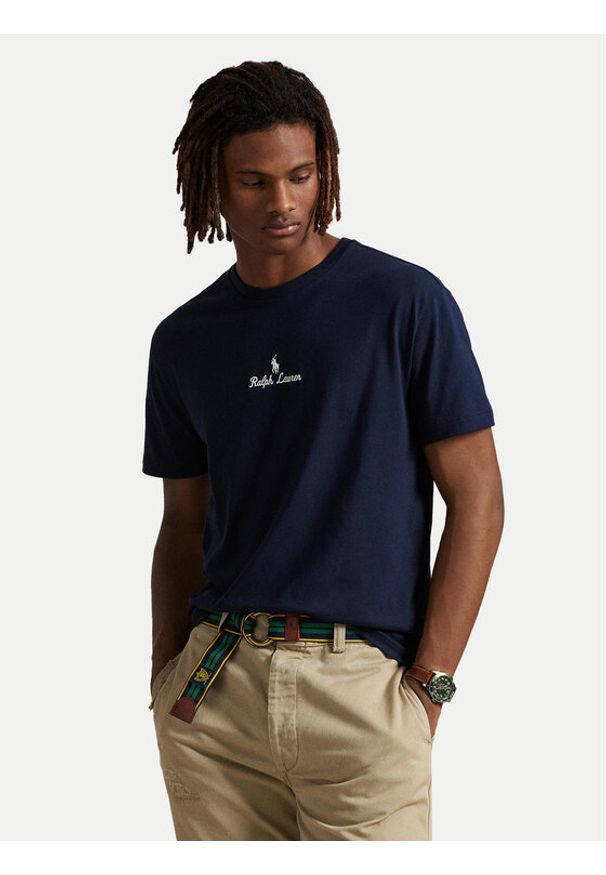 Polo Ralph Lauren T-Shirt 710981370002 Granatowy Classic Fit. Typ kołnierza: polo. Kolor: niebieski. Materiał: bawełna