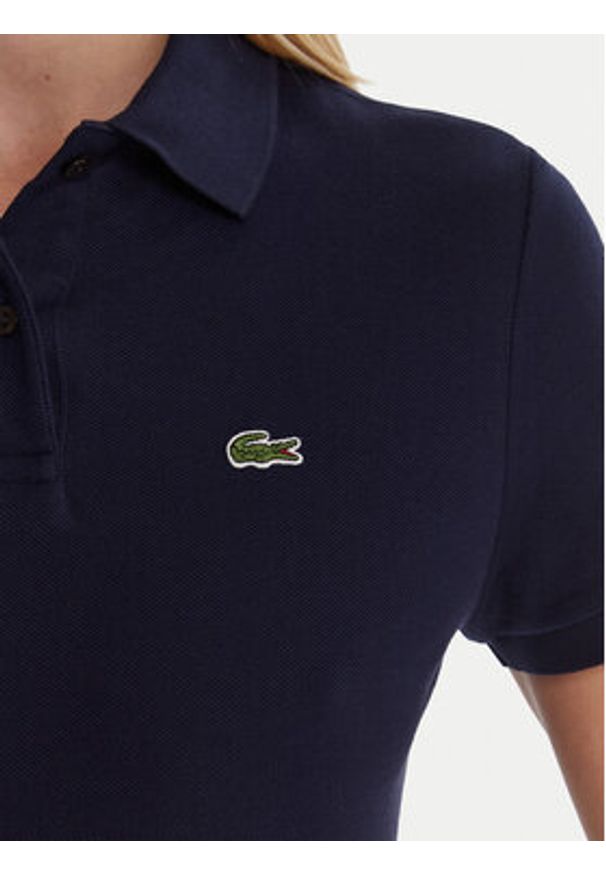 Lacoste Polo PF7839 Granatowy Classic Fit. Typ kołnierza: polo. Kolor: niebieski. Materiał: bawełna