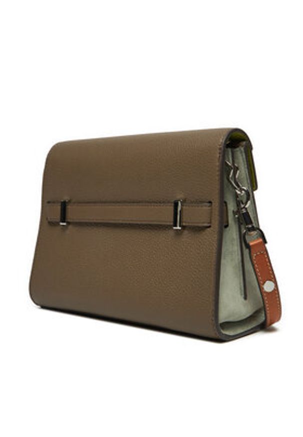 Tory Burch Torebka Lee Radziwill Pebbled Shoulder Bag 158723 Zielony. Kolor: zielony. Materiał: skórzane