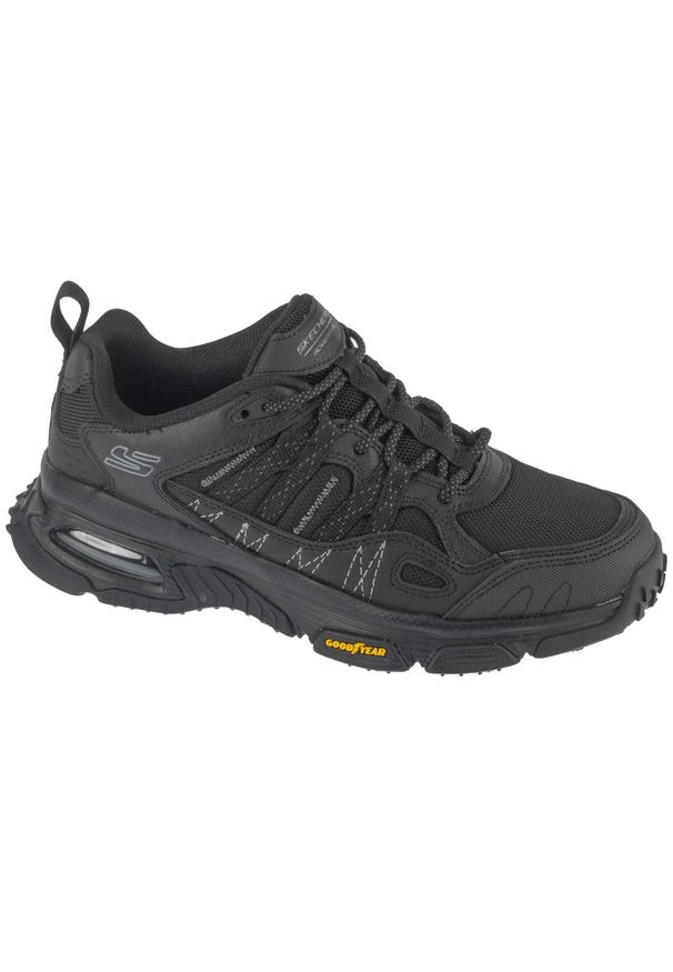 skechers - Buty sportowe Sneakersy męskie, Skech-Air Envoy. Kolor: czarny. Sport: turystyka piesza