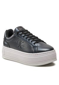 Calvin Klein Jeans Sneakersy Bold Platf Low Lace Lth Ml Mtl YW0YW01464 Czarny. Kolor: czarny. Materiał: skóra #3