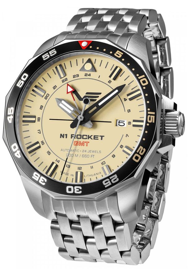 Zegarek męski Vostok Europe NH34-225A713B srebrny. Kolor: srebrny