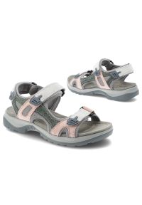 Sandały damskie McKeylor, cholewka ze skóry naturalnej regulowane paski na rzepy płaska podeszwa, szare, 95416. Zapięcie: rzepy. Kolor: szary. Materiał: skóra. Wzór: paski. Obcas: na płaskiej podeszwie #5