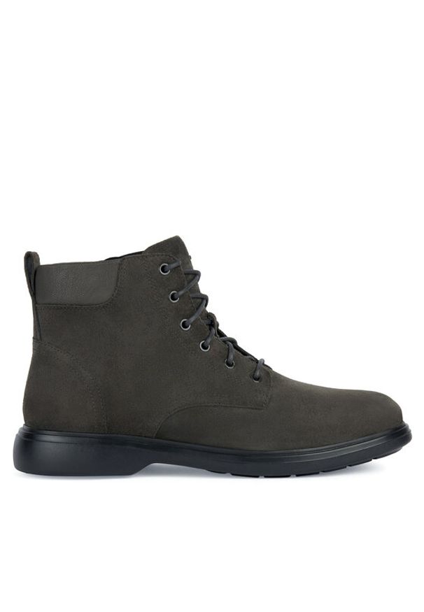 Geox Trapery U Ottavio U36DCA 00022 C6372 Brązowy. Kolor: brązowy. Materiał: skóra, zamsz