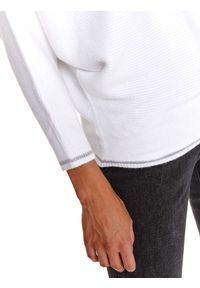 TOP SECRET - Sweter długi rękaw damski luźny. Kolor: szary. Długość rękawa: długi rękaw. Długość: długie #2