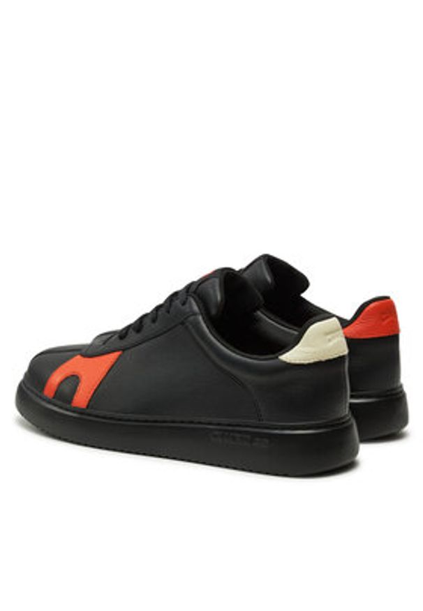 Camper Sneakersy Twins K100743-041 Czarny. Kolor: czarny. Materiał: skóra