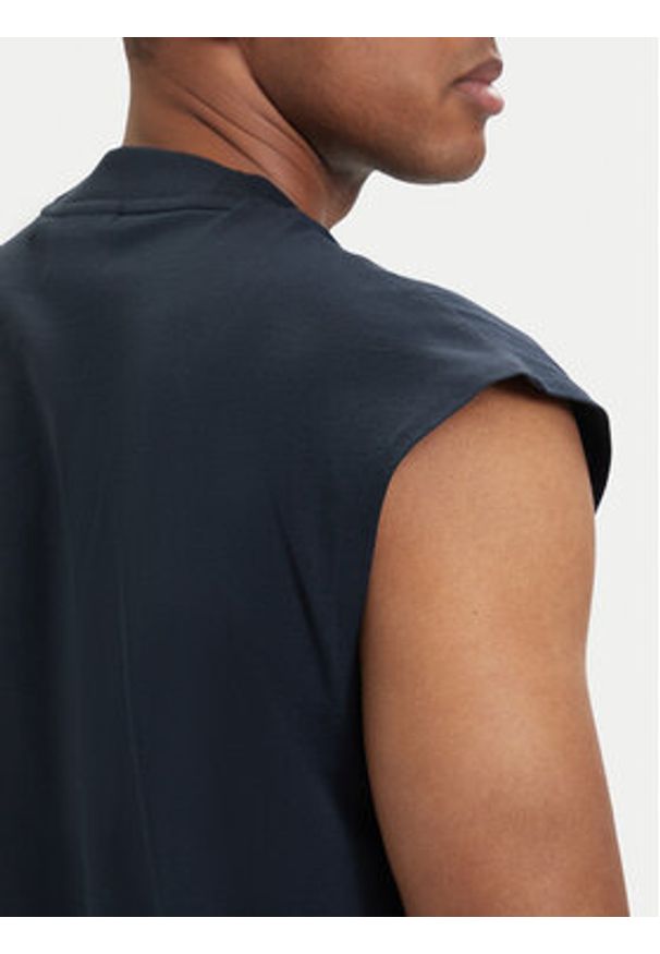 Hugo - HUGO Tank top Navertz 50509773 Niebieski Regular Fit. Kolor: niebieski. Materiał: bawełna